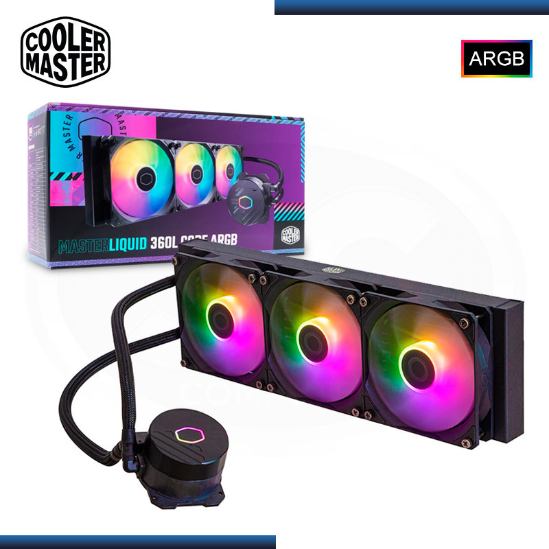 WATER COOLING COOLERMASTER MASTERLIQUID 360L CORE BLACK ARGB